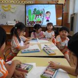 第99回幼稚園だより「年少、年中　思い出画」