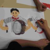 第165回幼稚園だより「音楽会思い出画　年長」